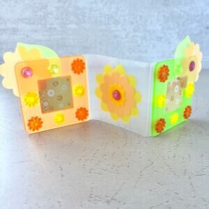 Floral Frame Set - Desk Top - Green and Orange